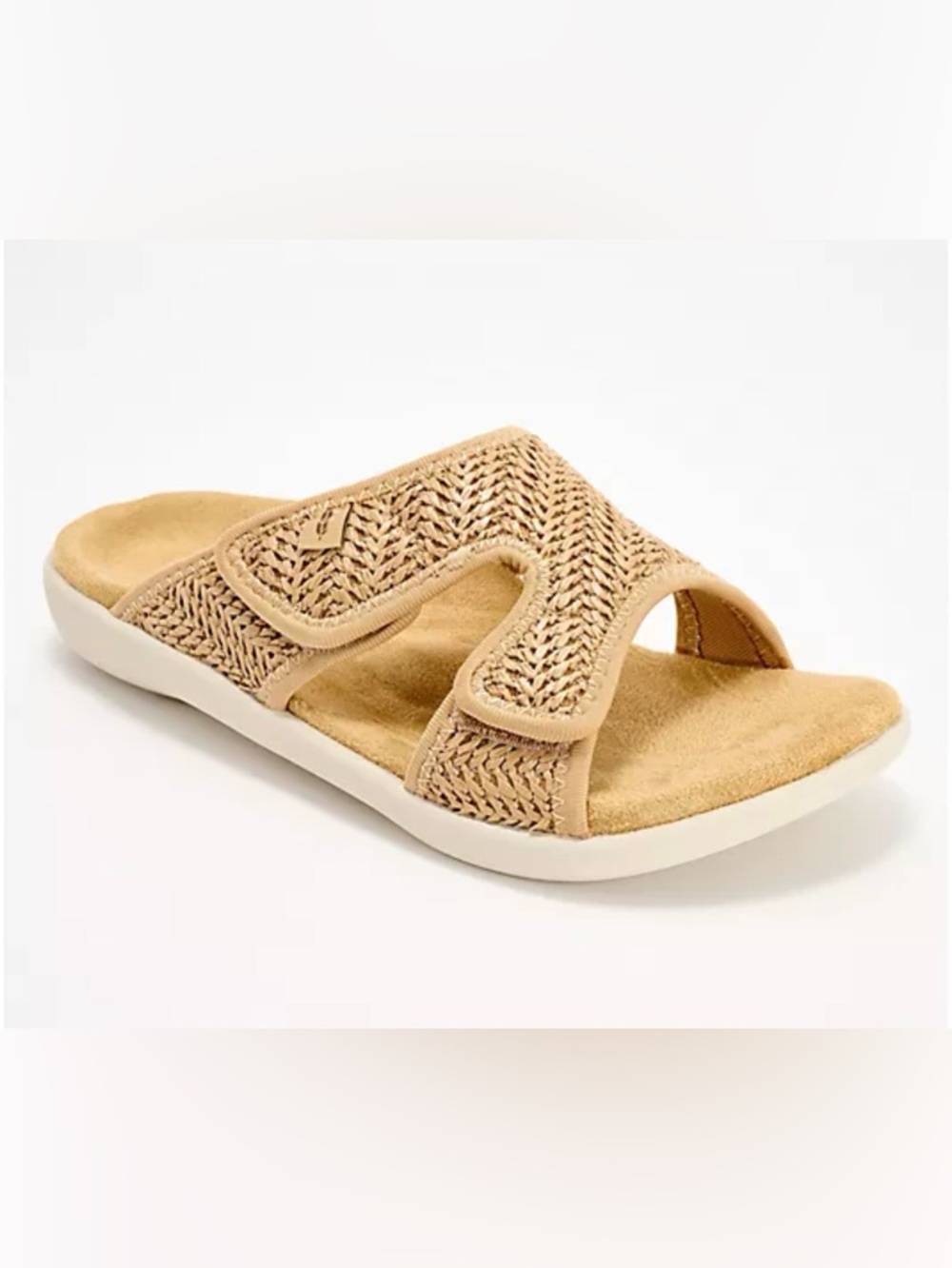 Revitalign Orthotic Memory Foam Slide Sandals - Kholo Raffia | Size US 8 EU 38.5